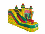16' Cinco De Bounce-O Wet or Dry Water Slide Combo