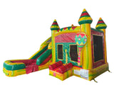 16' Cinco De Bounce-O Wet or Dry Water Slide Combo