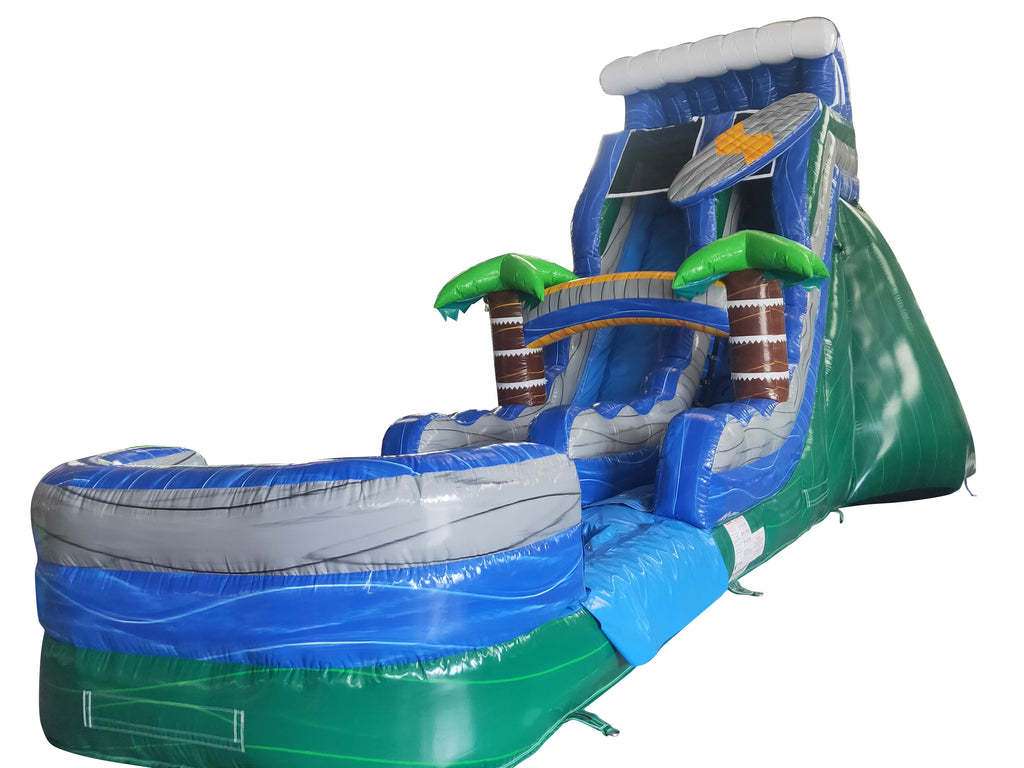 18'H Single Surfs Up Water Slide - View 2