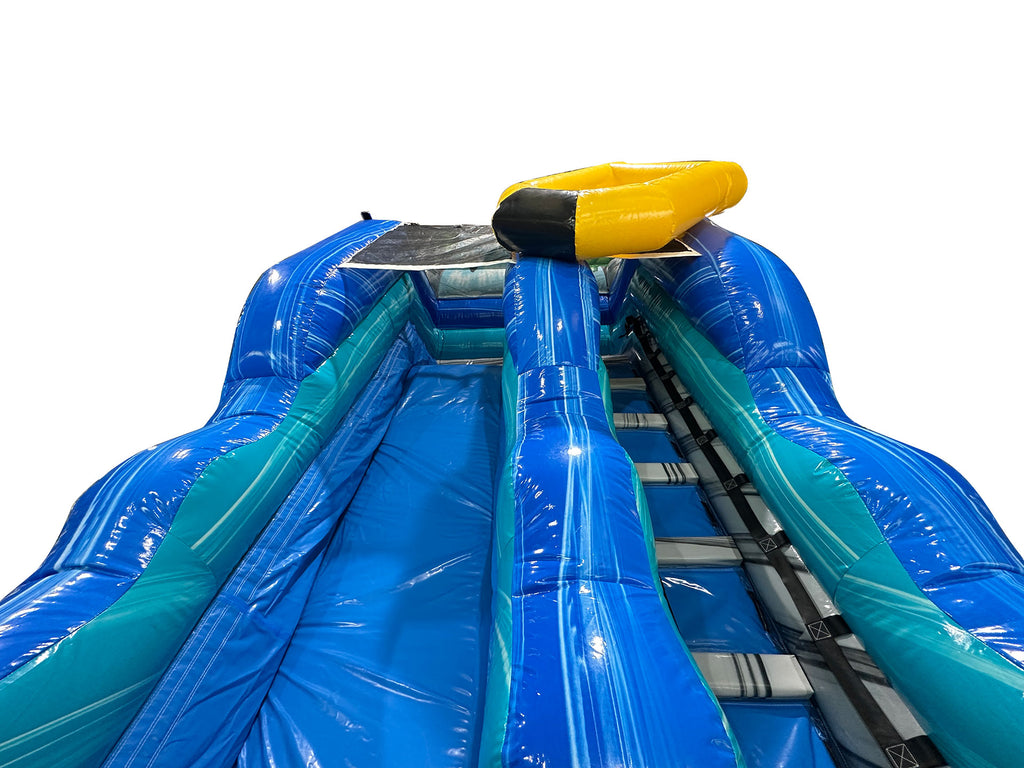18'H Single Lane Tropical Water Slide - View 3