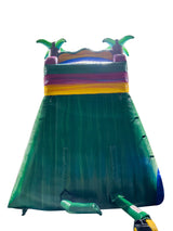 18'H Single Lane Coconuts Drop Water Slide