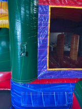 28' Colorful Bounce House Wet or Dry Water Slide Combo