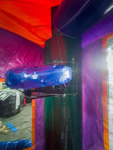 28' Colorful Bounce House Wet or Dry Water Slide Combo