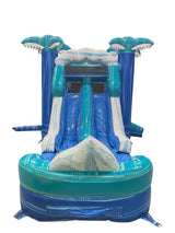 28' Glacier Tropic Bounce House Wet or Dry Water Slide Combo