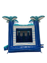 28' Glacier Tropic Bounce House Wet or Dry Water Slide Combo