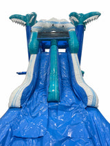 28' Glacier Tropic Bounce House Wet or Dry Water Slide Combo