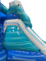 28' Glacier Tropic Bounce House Wet or Dry Water Slide Combo
