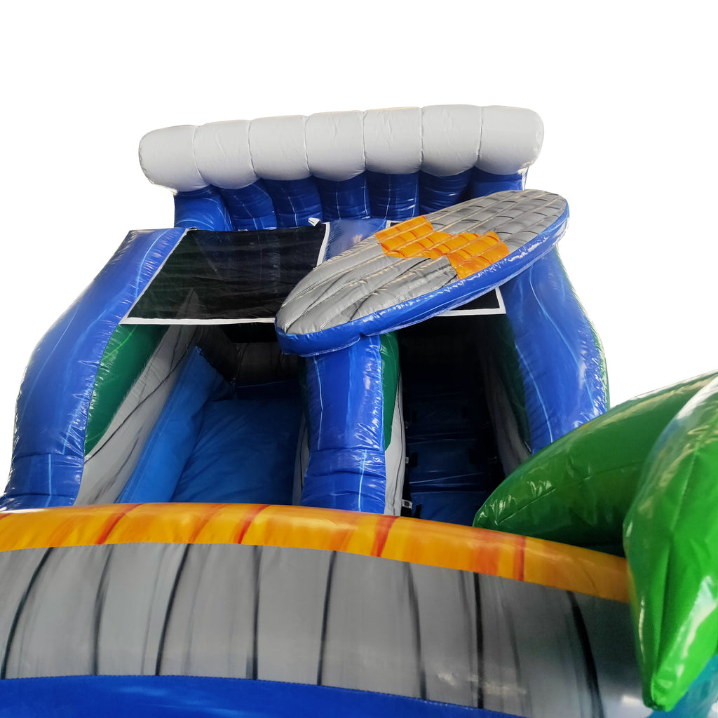 18'H Single Surfs Up Water Slide - View 4