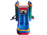 28' Colorful Bounce House Wet or Dry Water Slide Combo