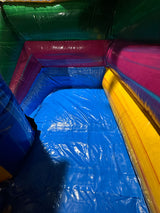 18'H Single Lane Coconuts Drop Water Slide