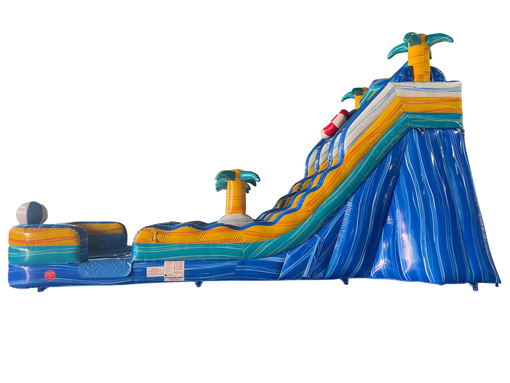18'H Dual Lane Beach Safari Water Slide - View 3