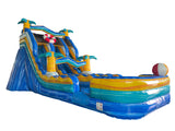 18'H Dual Lane Beach Safari Water Slide