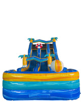 18'H Dual Lane Beach Safari Water Slide