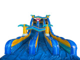 18'H Dual Lane Beach Safari Water Slide