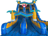 18'H Dual Lane Beach Safari Water Slide