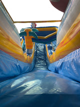 18'H Dual Lane Beach Safari Water Slide