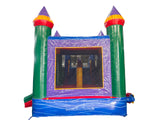 28' Colorful Bounce House Wet or Dry Water Slide Combo