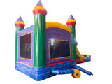 28' Colorful Bounce House Wet or Dry Water Slide Combo