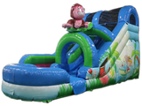 Crazy Tropical Water Slide Bounce House Commercial Grade Startup Package