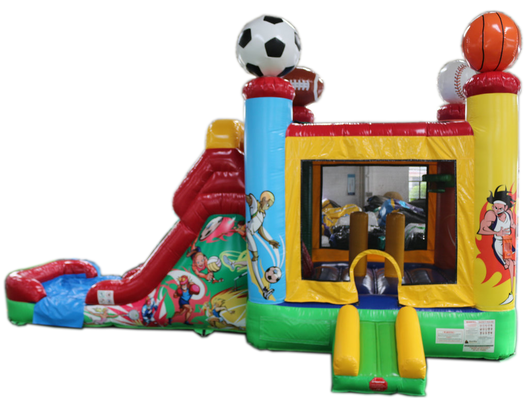 28' All Star Sport Bounce House Wet or Dry Water Slide Combo