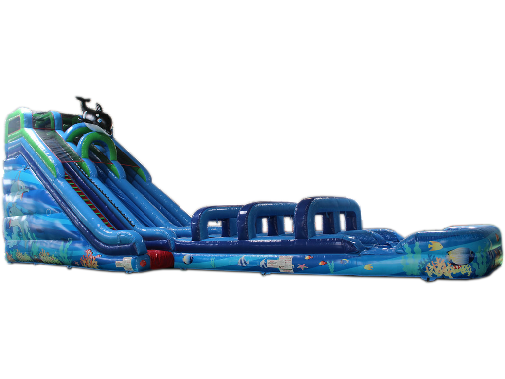 22'H Coral Crush Water Slide & Slip N Slide - View 2