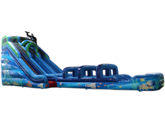 22'H Coral Crush Water Slide & Slip N Slide