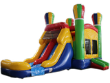 28' Balloon Bounce House Wet or Dry Water Slide Combo