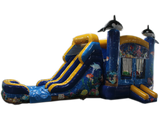 28' Ocean Bounce House Wet or Dry  Water Slide Combo