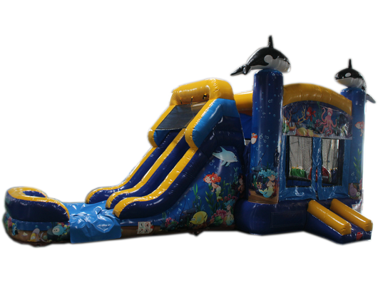 28' Ocean Bounce House Wet or Dry  Water Slide Combo