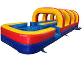 30' Red Yellow Blue Double Lane Slip and Slide
