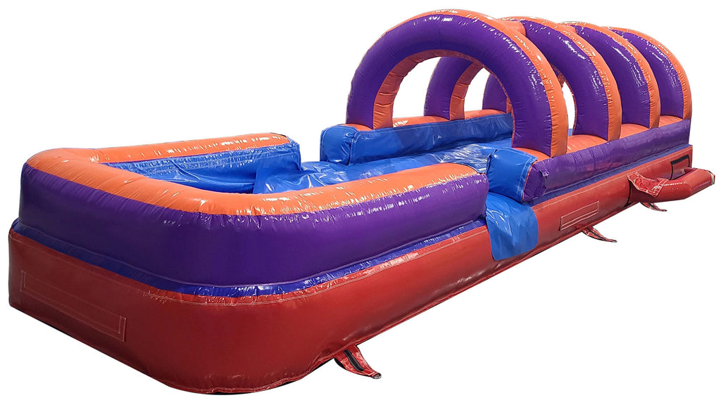 30’ Purple Orange Red Slip and Slide - View 2