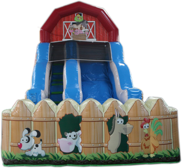 18'H Farm Water Slide - View 3