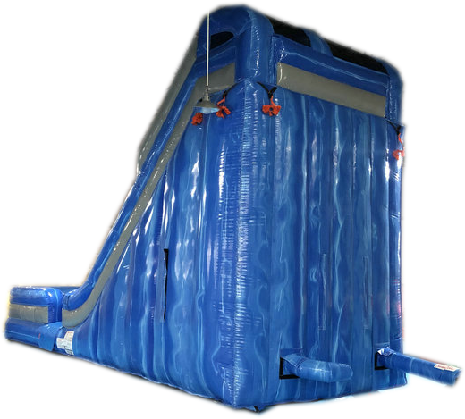 18' Grey Blue Marble Water Slide - View 3