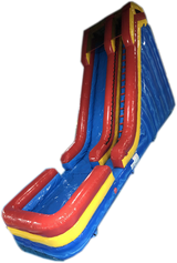 21' Red Yellow Blue Marble Water Slide