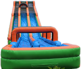 25'H Green & Orange Mega Water Slide & Slip N Slide