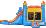 Bounce House Startup Package Square, Blue & Orange Water Slide Combo #22 Commercial Grade