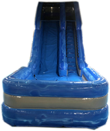 18' Grey Blue Marble Water Slide