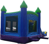 28' Purple, Blue & Green Marble Bounce House Wet or Dry Water Slide Combo