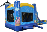 28' Ocean Bounce House Wet or Dry  Water Slide Combo