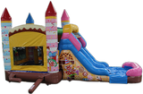 28' Candy Clown Bounce House Wet or Dry Water Slide Combo