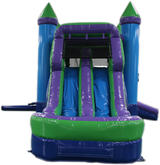 Bounce House Startup Package Square, Blue N Purple Water Slide Combo #7 Commercial Grade