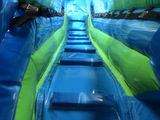 12' Blue Green Grey Marble Water Slide