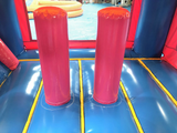 28' Pink & Blue Bounce House Wet or Dry Water Slide Combo