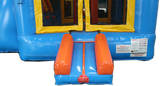 Bounce House Startup Package Square, Blue & Orange Water Slide Combo #22 Commercial Grade