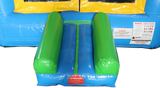 28' Blue & Yellow Bounce House Wet or Dry Water Slide Combo