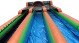 25'H Green & Orange Mega Water Slide & Slip N Slide