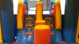 Bounce House Startup Package Square, Blue & Orange Water Slide Combo #22 Commercial Grade