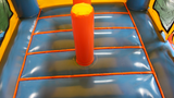Bounce House Startup Package Square, Blue & Orange Water Slide Combo #22 Commercial Grade