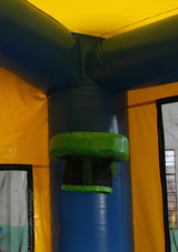 28' Blue & Yellow Bounce House Wet or Dry Water Slide Combo