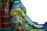 Bounce House Startup Package Crazy Tropical Safari Obstacle Water Slide Combo #20, Commercial Grade